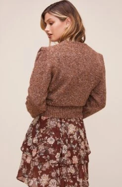 Caroline Sweater 16 Caroline Sweater -Astr The Label Shop ACT16247 CARAMEL MULTI 3