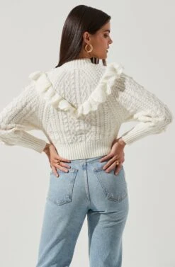 Judy Sweater 9 Judy Sweater -Astr The Label Shop ACT16264 IVORY 4