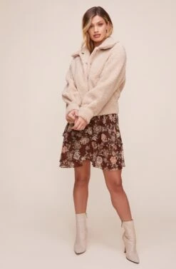 Marjorie Jacket -Astr The Label Shop ACT16273 OATMEAL 2