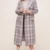 Raquel Plaid Coat -Astr The Label Shop ACT16283 BLUE GRAY MULTI PLAID 9
