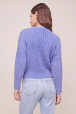 Veda Fuzzy Wrap Sweater 11 Veda Fuzzy Wrap Sweater -Astr The Label Shop ACT16288 BLUE 3