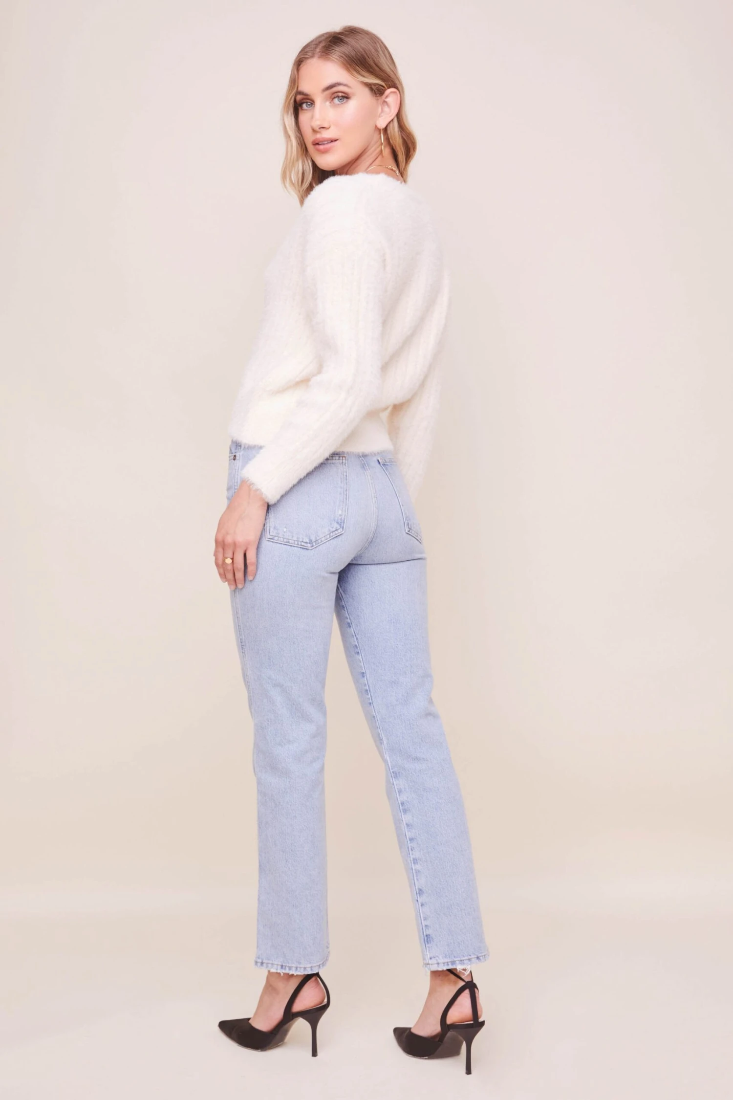 Veda Fuzzy Wrap Sweater 4 Veda Fuzzy Wrap Sweater - Image 2