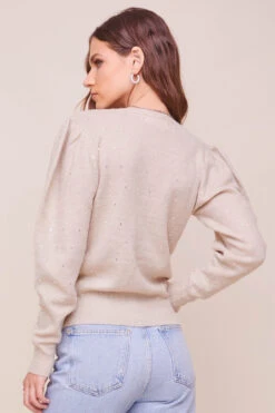 Abigail Puff Sleeve Sweater -Astr The Label Shop ACT16322 OATMEALJEWEL 4 2 ca335235 d79e 4b29 850b 6c18695a440a