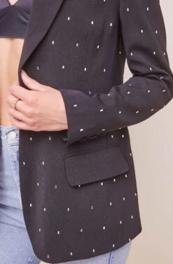 Maeve Embellished Blazer 11 Maeve Embellished Blazer -Astr The Label Shop ACT16409 BLACKJEWEL 4