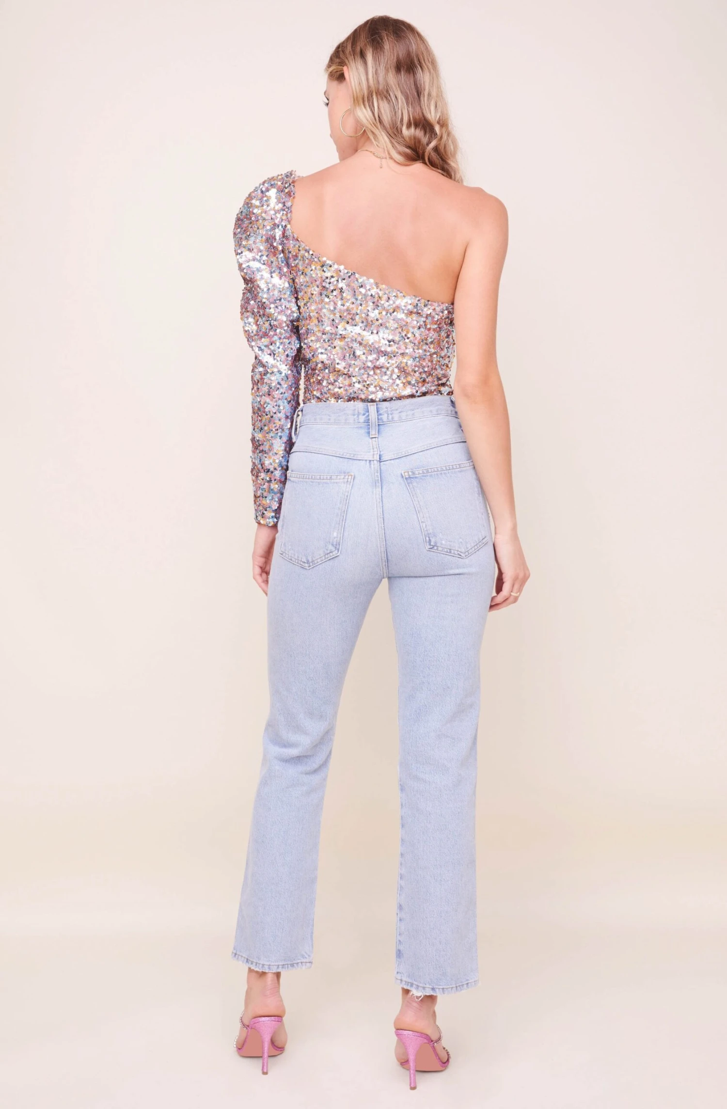 Isolde One Shoulder Sequin Bodysuit 7 Isolde One Shoulder Sequin Bodysuit - Image 5