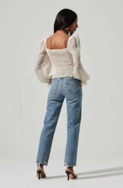 Tonina Puff Sleeve Top 13 Tonina Puff Sleeve Top -Astr The Label Shop ACT16469B ECRU 4 a0086de5 6b51 4516 80ec 68ca03c15bce