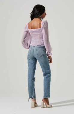 Tonina Puff Sleeve Top 18 Tonina Puff Sleeve Top -Astr The Label Shop ACT16469B LIGHTLILAC 4 6495c6e7 1dc2 43d9 bdf9 abbe90b602e0