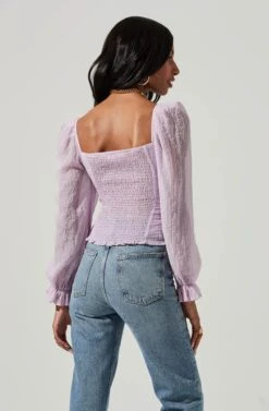 Tonina Puff Sleeve Top 19 Tonina Puff Sleeve Top -Astr The Label Shop ACT16469B LIGHTLILAC 5 177003c2 766a 4453 af49 131cade00464