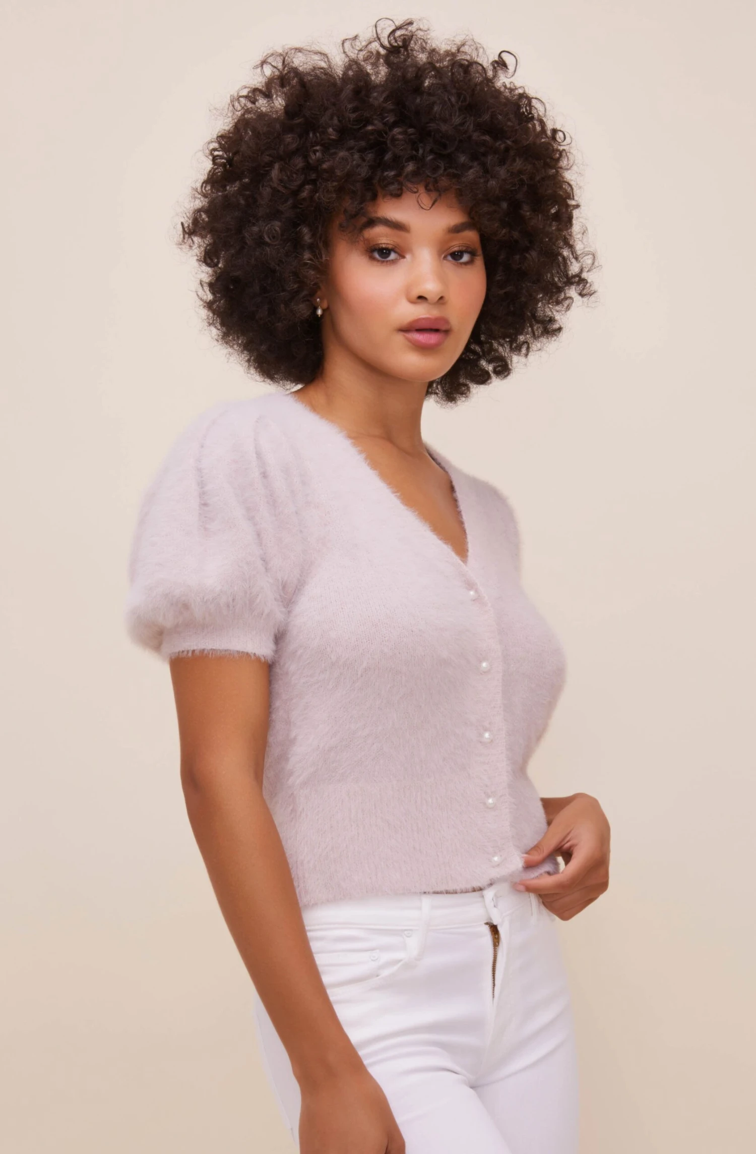 Alba Puff Sleeve Cardigan 8 Alba Puff Sleeve Cardigan - Image 6