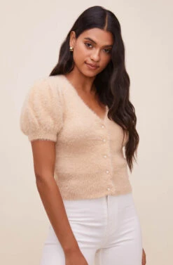 Alba Puff Sleeve Cardigan