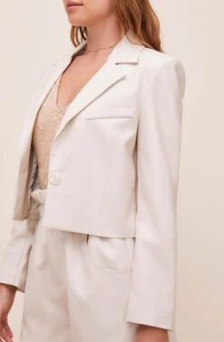 Yaremi Faux Leather Jacket 11 Yaremi Faux Leather Jacket -Astr The Label Shop ACT16553 SAND 3