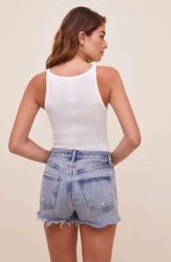 Denisse Ribbed Knit Bodysuit 19 Denisse Ribbed Knit Bodysuit -Astr The Label Shop ACT16588 WHITE 8