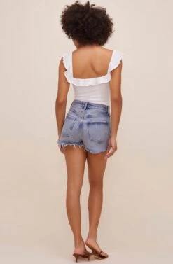 Lala Ruffle Bodysuit -Astr The Label Shop ACT16596 WHITE 6