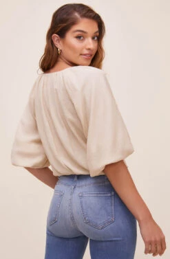 Raisa Twist Front Top 13 Raisa Twist Front Top -Astr The Label Shop ACT16606 LIGHTTAUPE 6