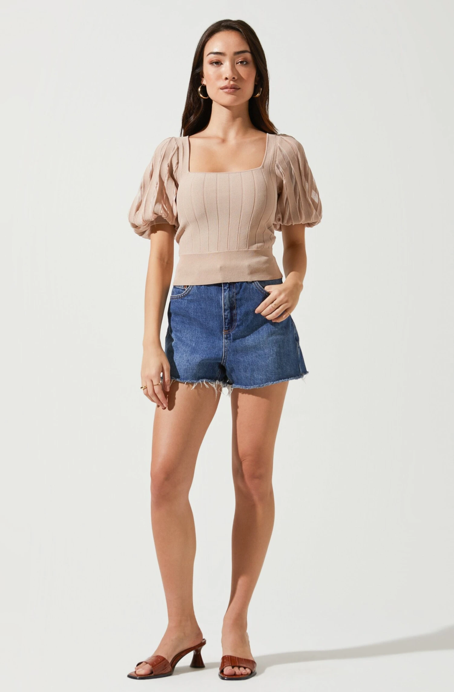 Imani Knit Bubble Sleeve Sweater 4 Imani Knit Bubble Sleeve Sweater - Image 2