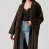 Sonoma Oversized Coat -Astr The Label Shop ACT16729 DARKESPRESSO 2 NEW
