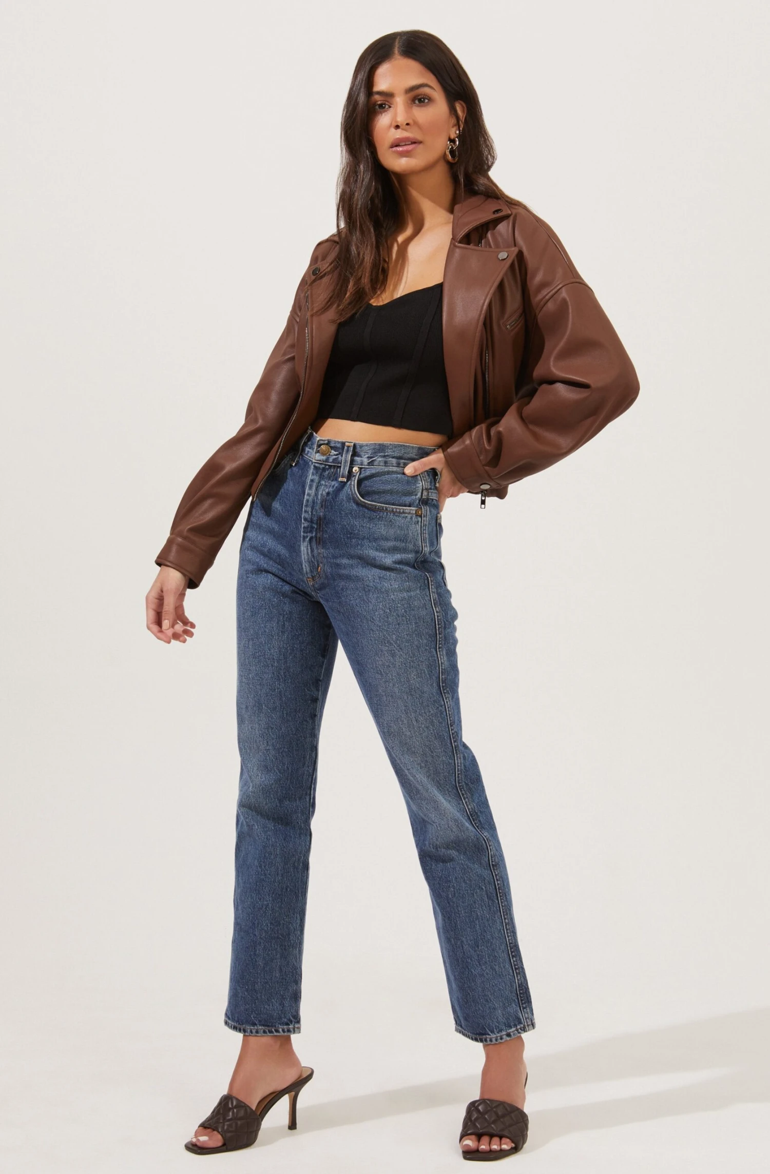 Rubia Faux Leather Moto Jacket 4 Rubia Faux Leather Moto Jacket - Image 2