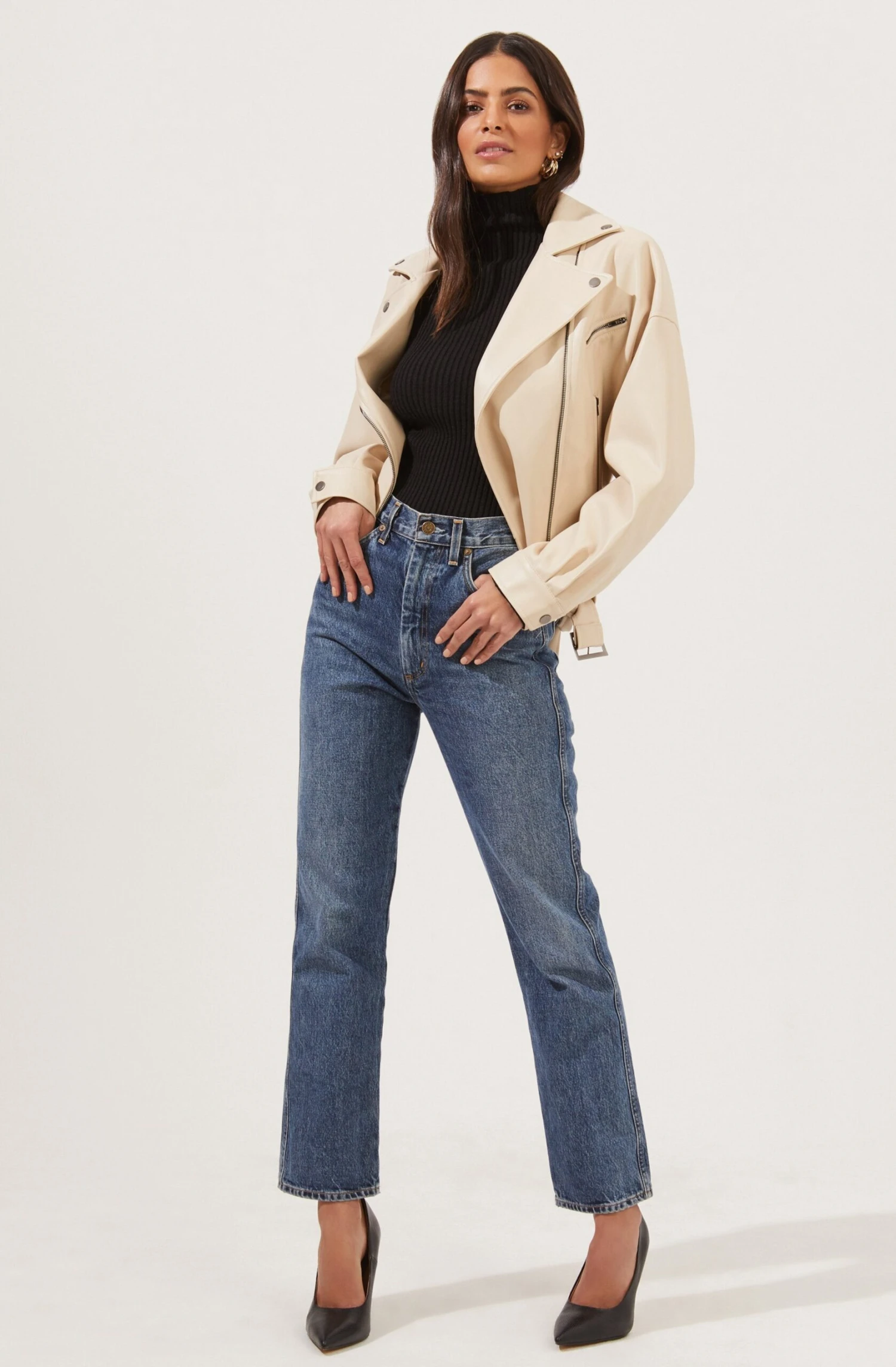 Rubia Faux Leather Moto Jacket 13 Rubia Faux Leather Moto Jacket - Image 11