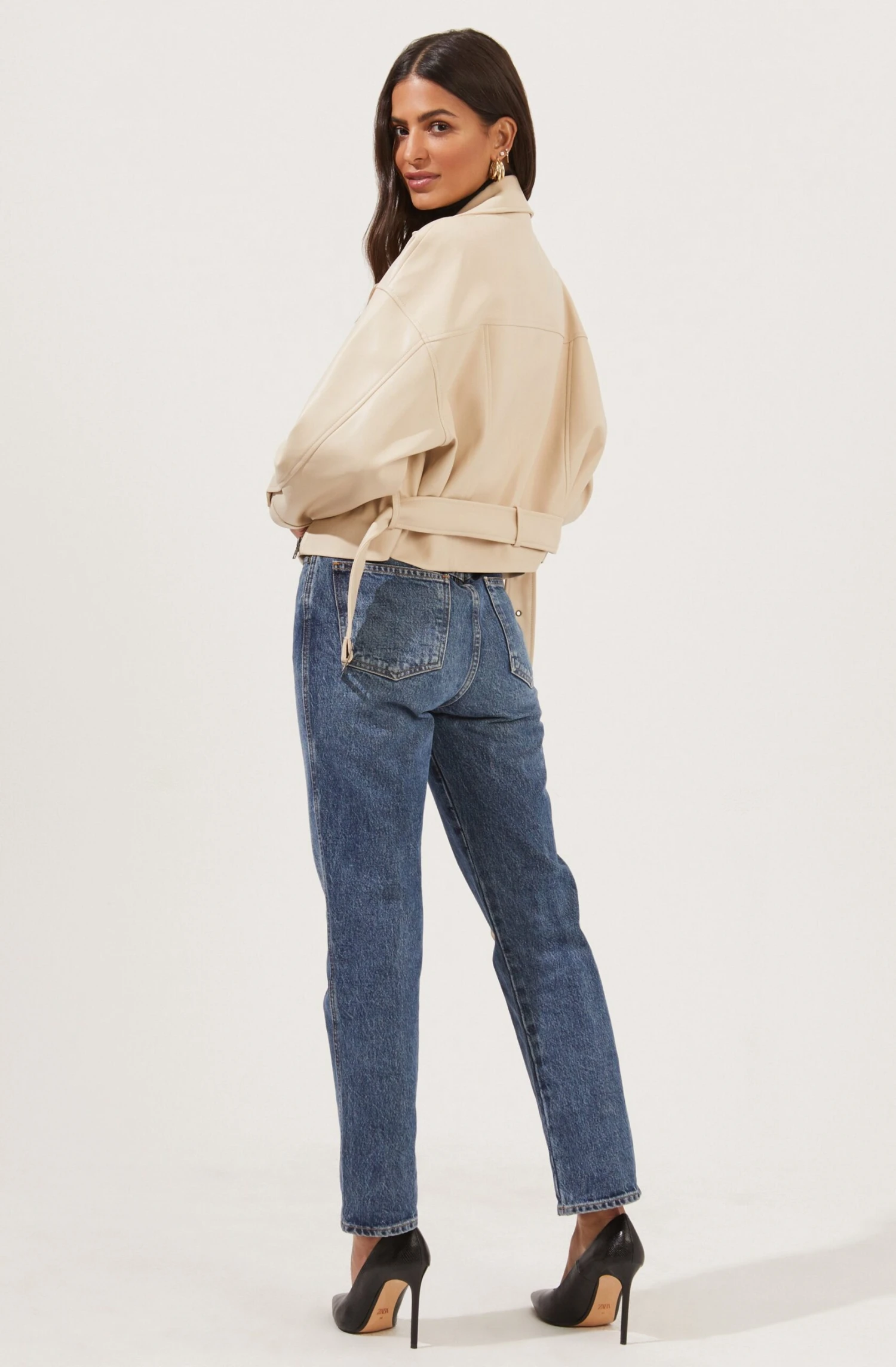 Rubia Faux Leather Moto Jacket 11 Rubia Faux Leather Moto Jacket - Image 9