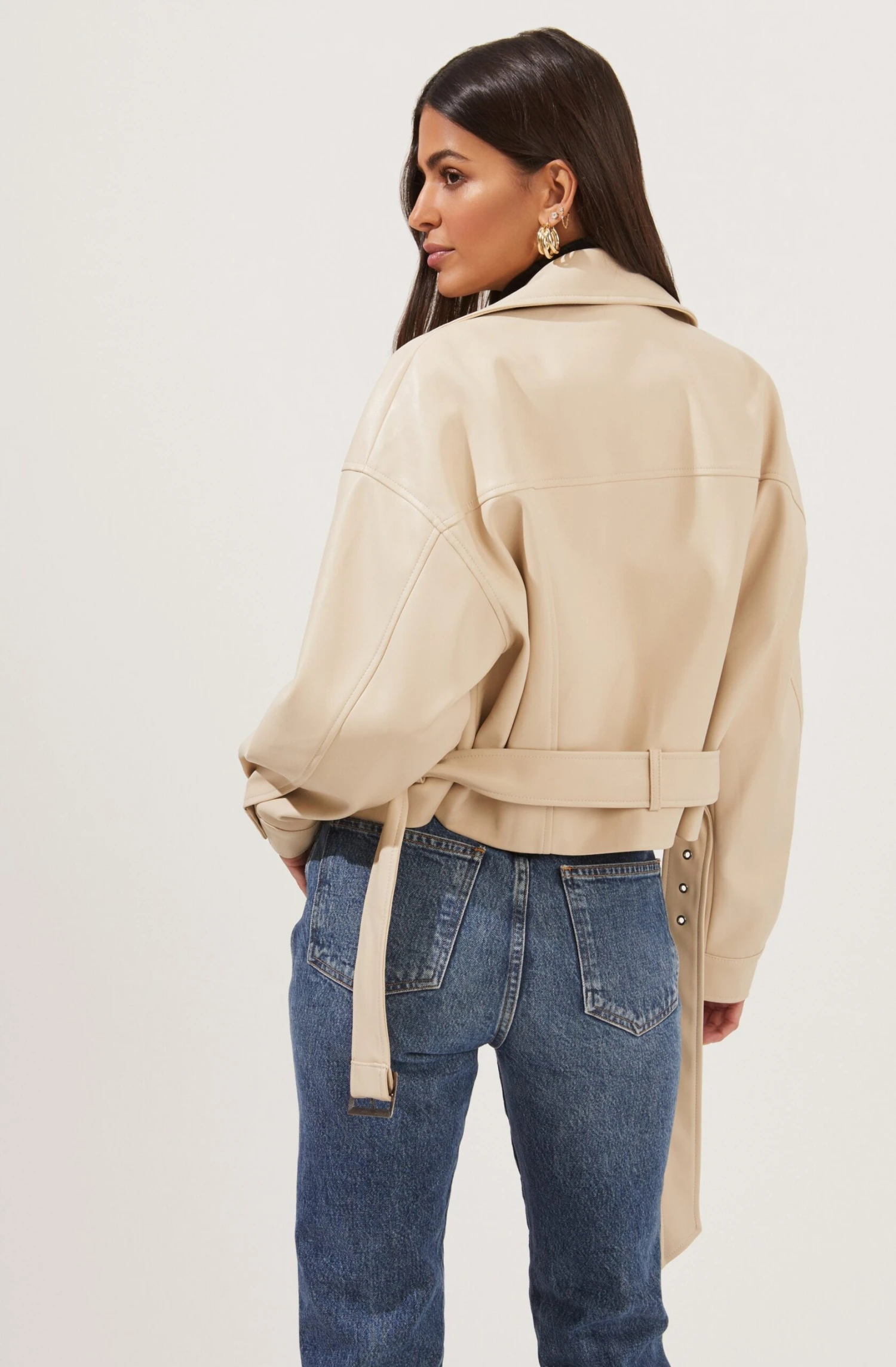 Rubia Faux Leather Moto Jacket 14 Rubia Faux Leather Moto Jacket - Image 12