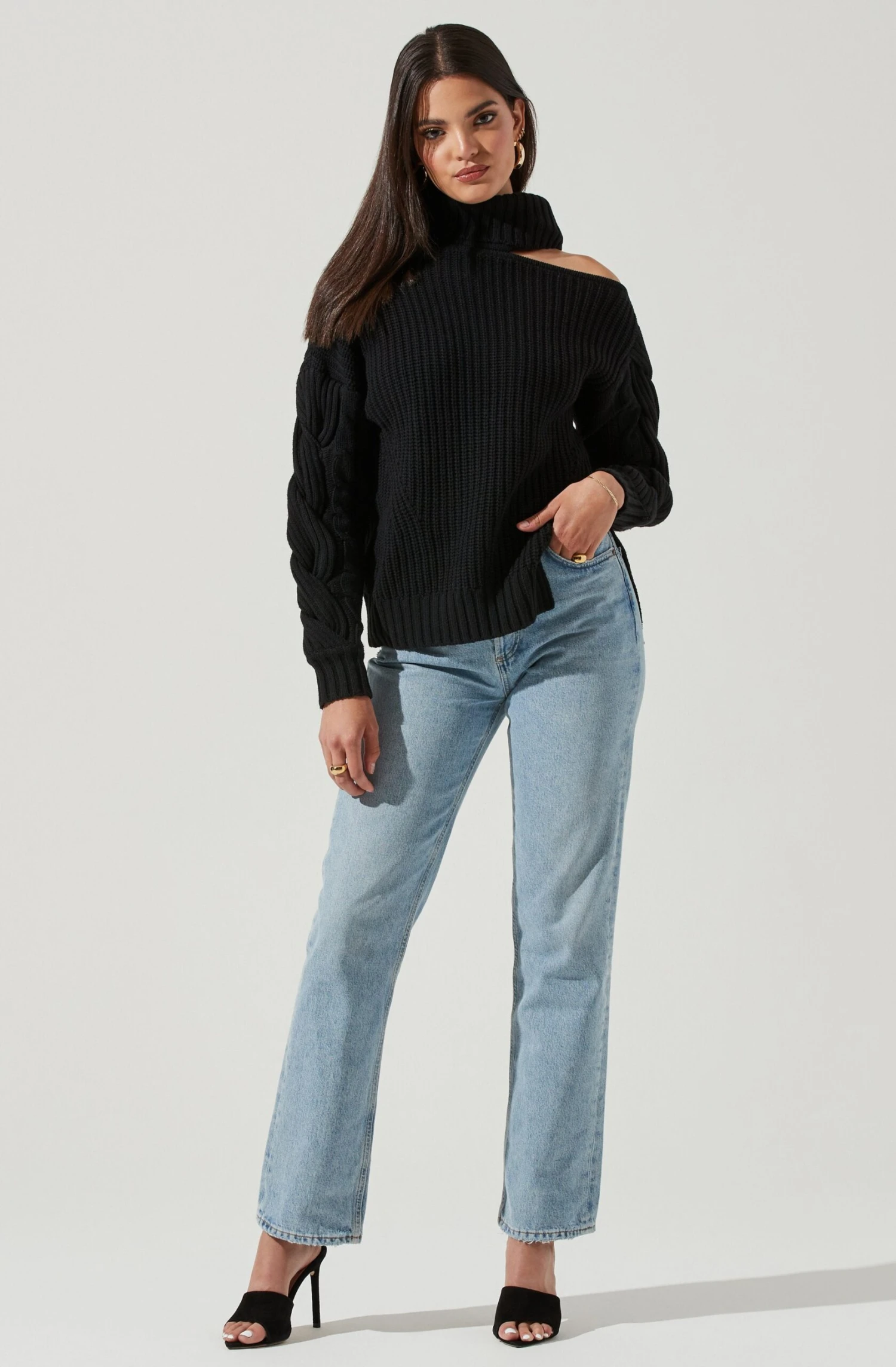 Sequoia Cutout Shoulder Turtleneck Sweater 5 Sequoia Cutout Shoulder Turtleneck Sweater - Image 3