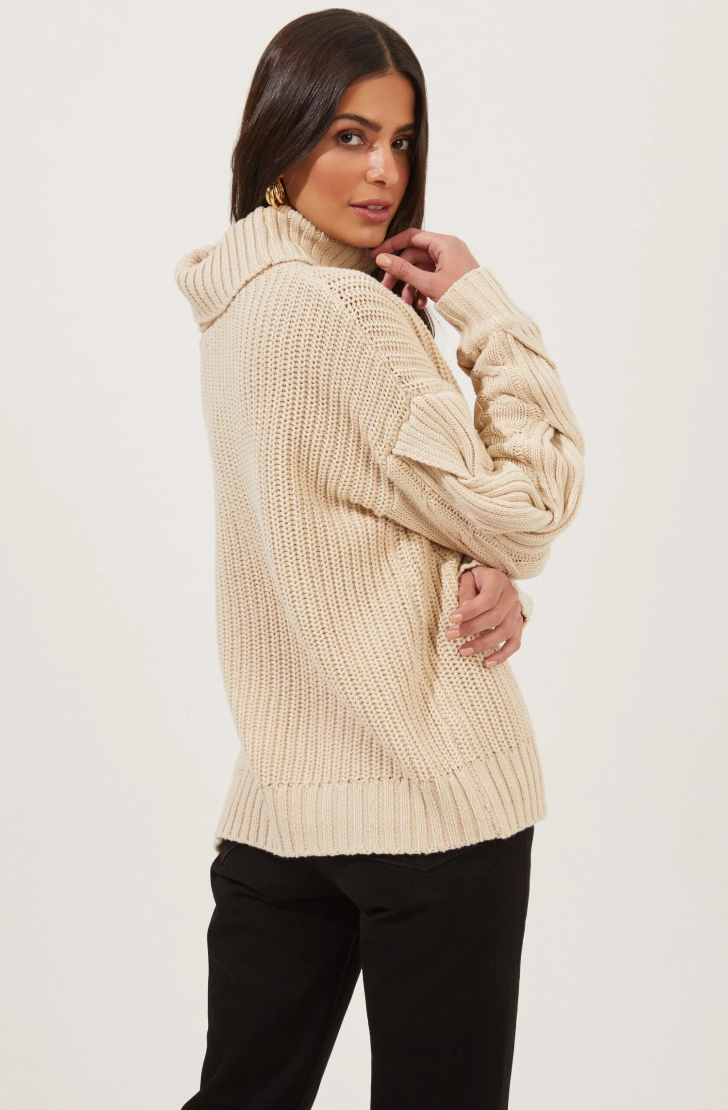 Sequoia Cutout Shoulder Turtleneck Sweater 16 Sequoia Cutout Shoulder Turtleneck Sweater - Image 14