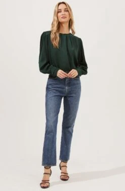Duchess Long Sleeve Top 18 Duchess Long Sleeve Top -Astr The Label Shop ACT16780B GREEN 1