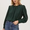 Duchess Long Sleeve Top -Astr The Label Shop ACT16780B GREEN 2