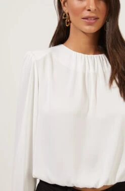 Duchess Long Sleeve Top 23 Duchess Long Sleeve Top -Astr The Label Shop ACT16780B OFFWHITE 3