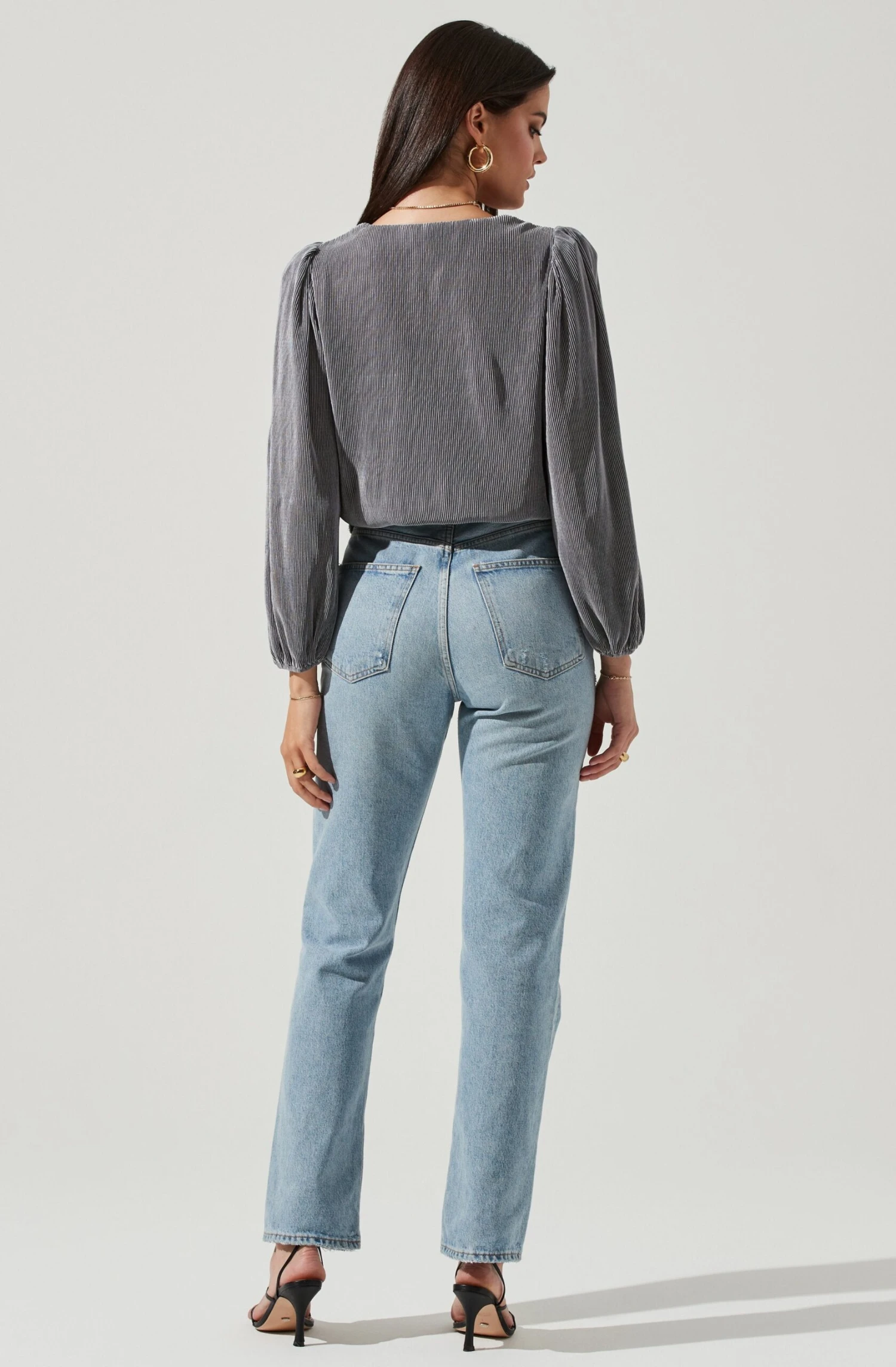 Valdez Pleated Wrap Top 4 Valdez Pleated Wrap Top - Image 2