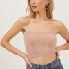 Lorain Fuzzy Knit Sweater Cami -Astr The Label Shop ACT16801 PINKCLAY 3
