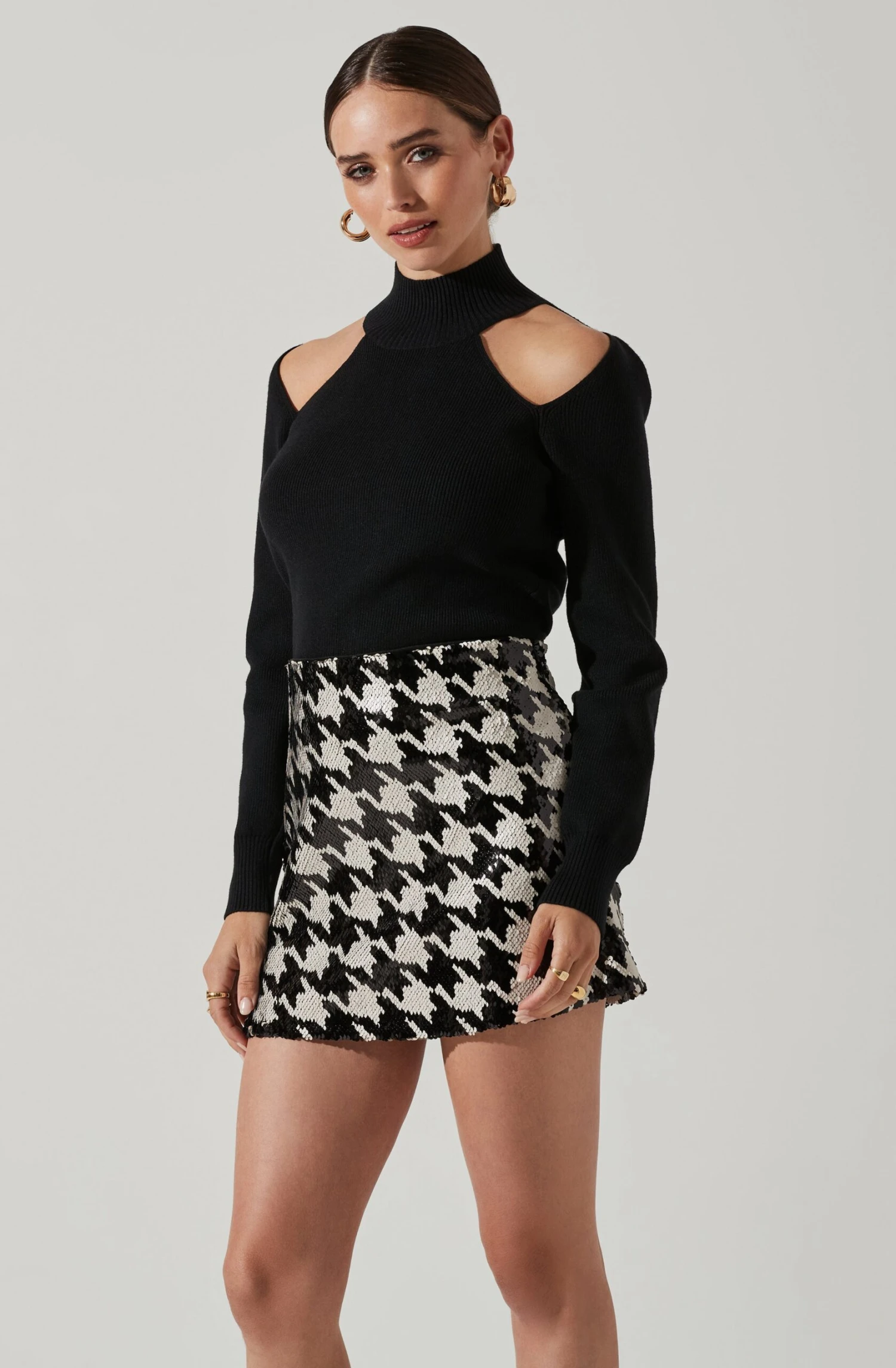 Hilary Shoulder Cutout Ribbed Knit Sweater 8 Hilary Shoulder Cutout Ribbed Knit Sweater - Image 6