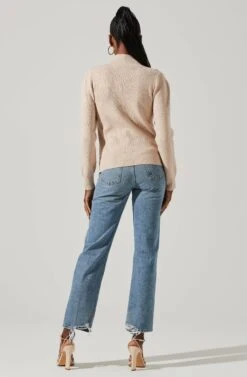 Hilary Shoulder Cutout Ribbed Knit Sweater 14 Hilary Shoulder Cutout Ribbed Knit Sweater -Astr The Label Shop ACT16913 SAND 5 c0fb136b f27a 4a54 ae9f d73343392a38