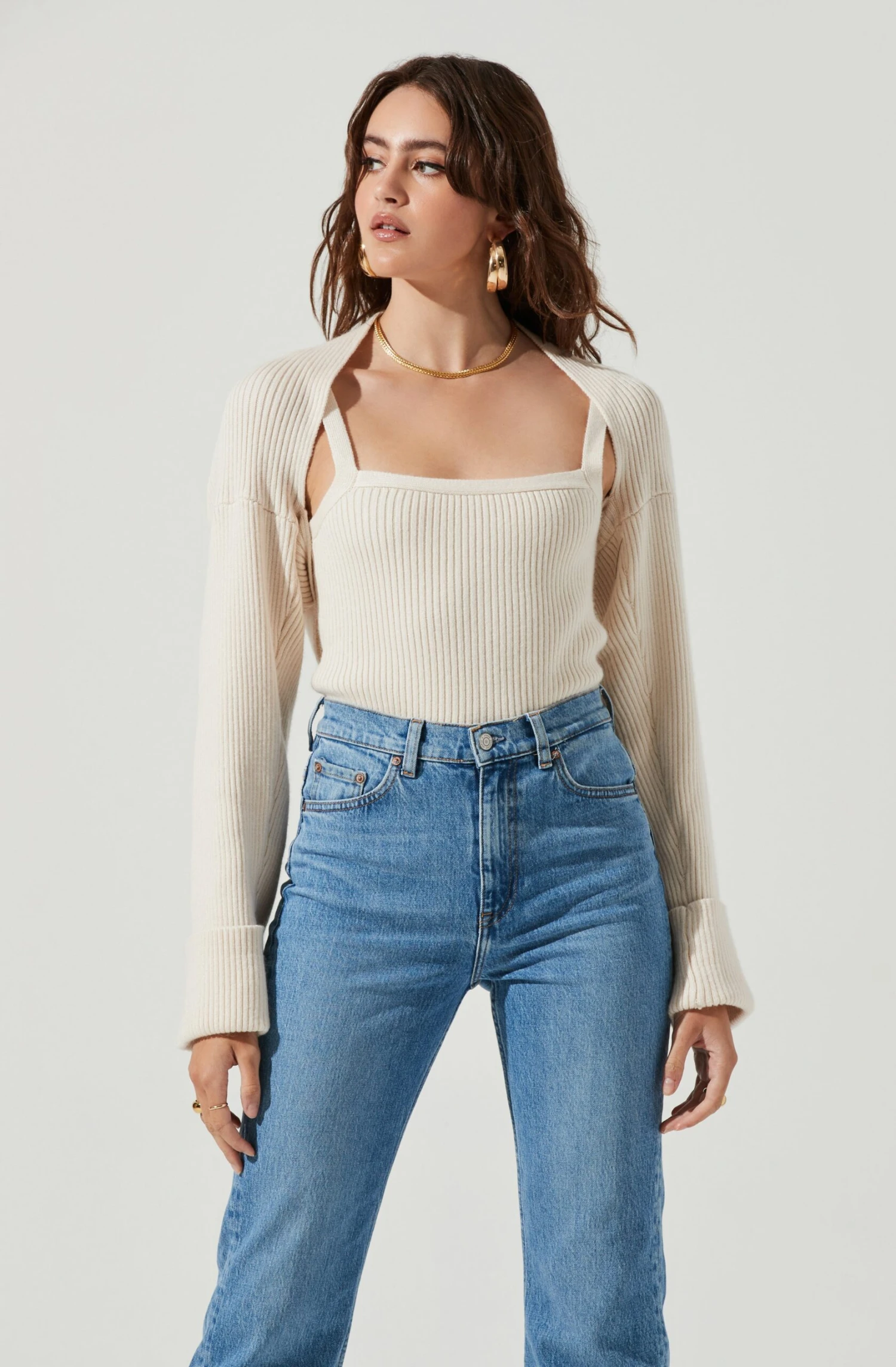 Yara Cami And Shrug Sweater Set 4 Yara Cami And Shrug Sweater Set - Image 2