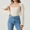 Yara Cami And Shrug Sweater Set