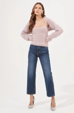 Yara Fuzzy Knit Sweater Set -Astr The Label Shop ACT16924 LAVENDER 1