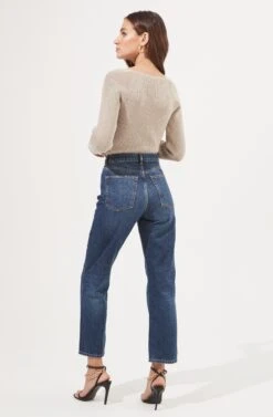 Fletcher Ribbed Knit Sweater 9 Fletcher Ribbed Knit Sweater -Astr The Label Shop ACT16932 TAUPE SILVER 4