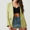 Rio Oversized Linen Blazer 2 Rio Oversized Linen Blazer -Astr The Label Shop ACT17090 CELERY 3