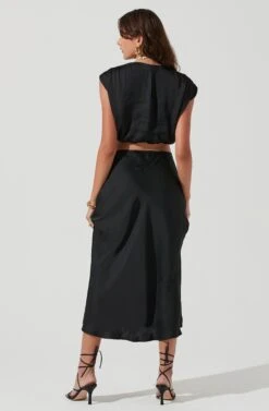 Riva Crop Top -Astr The Label Shop ACT17218 BLACK 1148