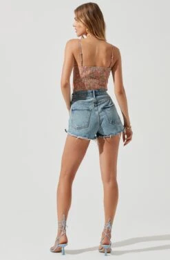 Brixley Floral Underwire Bustier Top -Astr The Label Shop ACT17260B CARAMELMULTIFLORAL 1320