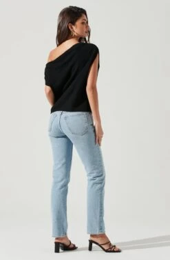 Devin Sleeveless One Shoulder Sweater -Astr The Label Shop ACT17285 BLACK 0461 b7e31c85 c2e4 4ea1 999f d0bd588f527e