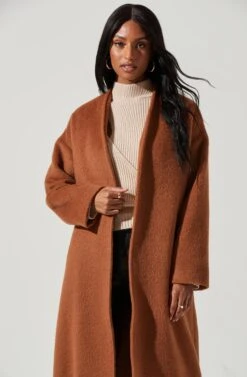 Berkley Tie Waist Coat 21 Berkley Tie Waist Coat -Astr The Label Shop ACT17309 CAMEL 0811