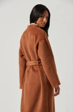 Berkley Tie Waist Coat 24 Berkley Tie Waist Coat -Astr The Label Shop ACT17309 CAMEL 0829