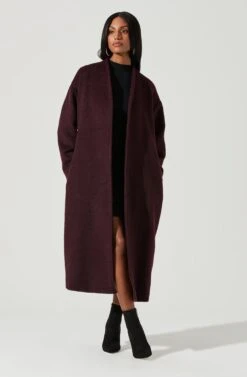 Berkley Tie Waist Coat 16 Berkley Tie Waist Coat -Astr The Label Shop ACT17309 WINE 1530