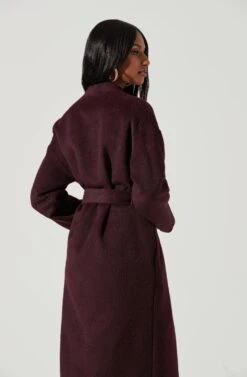 Berkley Tie Waist Coat 17 Berkley Tie Waist Coat -Astr The Label Shop ACT17309 WINE 1553