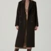 Morana Double Breasted Duster Coat 1 Morana Double Breasted Duster Coat -Astr The Label Shop ACT17315B DARKBROWN 1