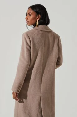 Morana Double Breasted Duster Coat -Astr The Label Shop ACT17315B TAUPE 4