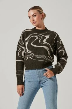 Saira Marble Swirl Sweater