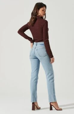 Lamora Waffle Knit Ruched Button Down Top 23 Lamora Waffle Knit Ruched Button Down Top -Astr The Label Shop ACT17338 BROWN 0226 6