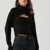 Taissa Knit Bolero Sweater -Astr The Label Shop ACT17393 BLACK 1070